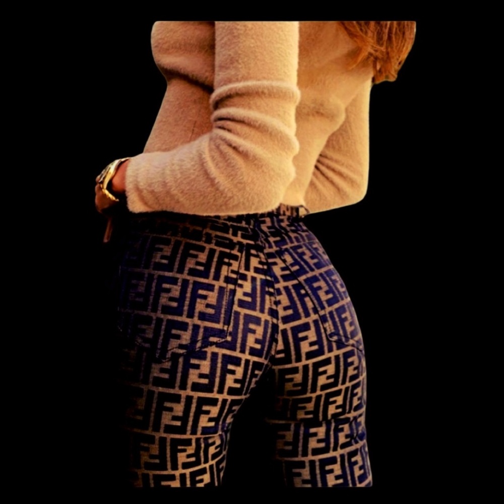 Vintage Fend Zucca Monogram Jeans - Picture 7 of 16